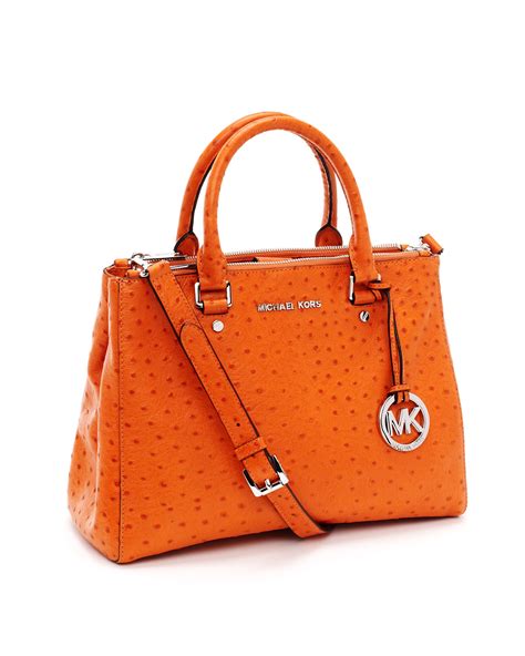 michael kors tangerine tote|michael kors orange backpack.